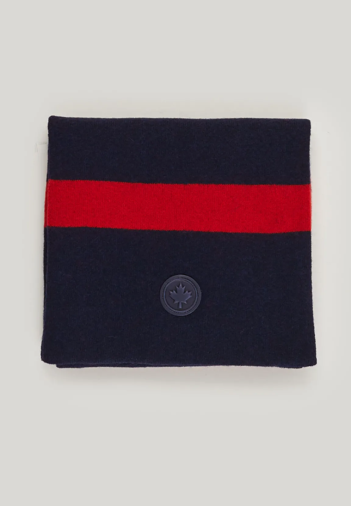 Outlet River Woods Wol-kasjmier gestreepte sjaal navy/red voor jongens -