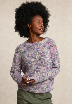 Fashion River Woods Wollen trui opstaande kraag multi -