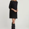 Outlet River Woods Zwarte jurk 3/4 mouwen -