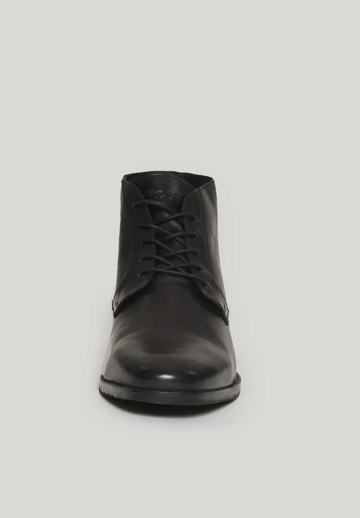 Online River Woods Zwarte klassieke lederen veterschoenen -