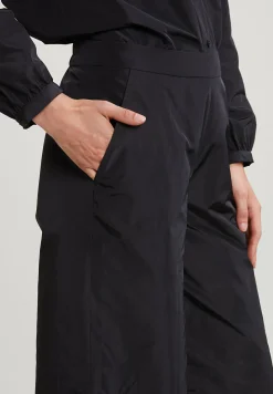 Best River Woods Zwarte taffeta wijde broek -